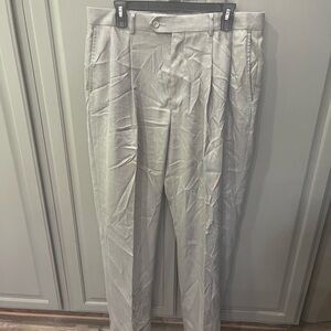 Source Unknown Gray Dress Pants Tailored Lightweight